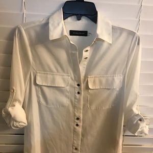 Ivanka Trump Roll Tab sleeve button front